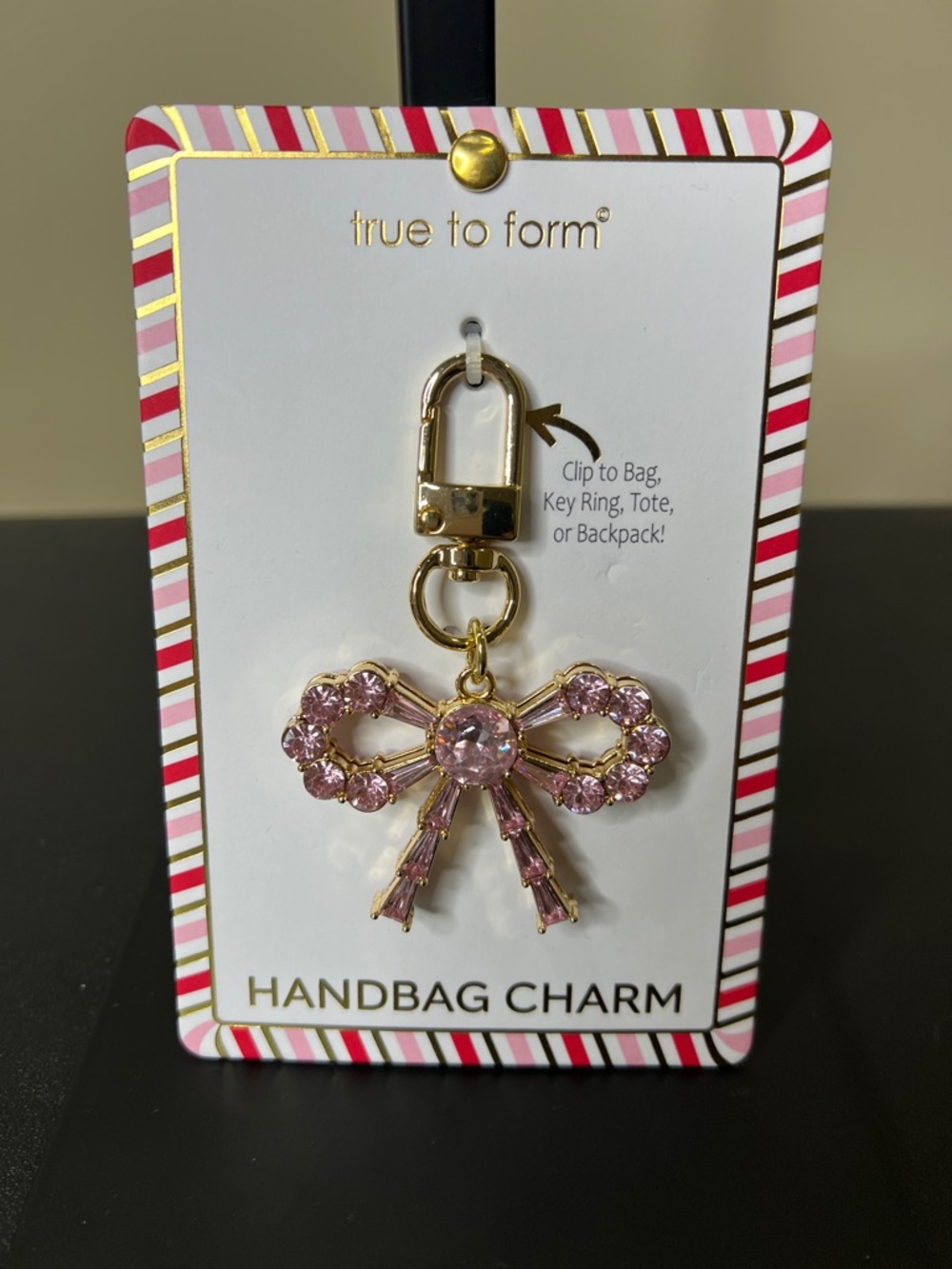 True To Form | Pink Ribbon 🎀 Bag Charm